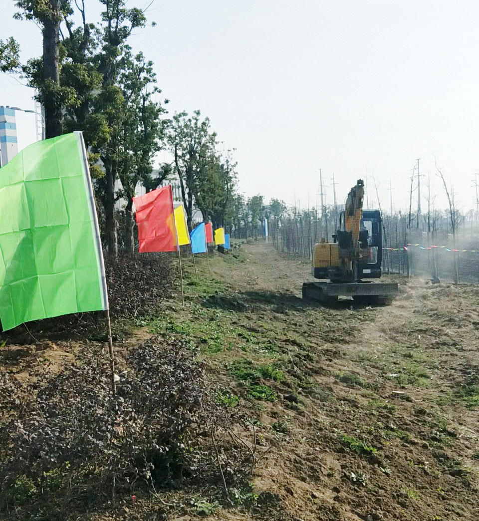 我局承建的颍上县循环经济园管廊工程正式破土动工